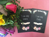 Baby Journey Cards ® Chalkboard Floral