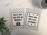 Twin -Multiples Alternative Baby Journey Cards ® Monochrome