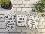 Toddler Alternative Journey Cards ® Monochrome