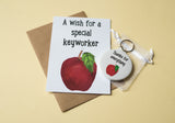 A6 Postcard Print  -  Keyworker Apple