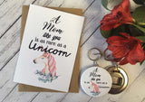 A6 postcard print - A Mom Like you is as are as a Unicorn