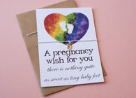 A6 Postcard Print - Rainbow Pregnancy Wish