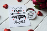 A6 Postcard Print Thanks For Swiping Right - Valentines Day