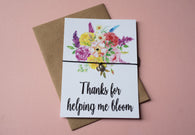 A6 postcard print - Teacher Bloom