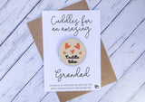 Wooden cuddle Token - Cuddles for an amazing Grandad