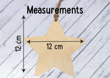 Wooden Star Ornament - Mums Are Like Stars