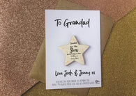 Grandads are like Stars magnet card