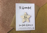 Grandpas are like Stars magnet card