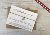 Wish Bracelet - A  Christmas Wish for an amazing Maid of Honor