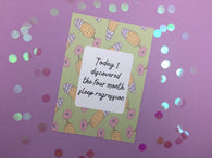 Alternative Baby Journey Cards ® Pastel Cactus