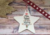 Ceramic Hanging Star - Merry Christmas to an amazing Colleague