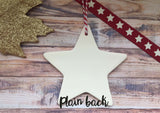 Ceramic Hanging Star Decoration First xmas as mr & mrs Tree