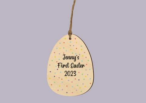 Personalised First Easter Decoration