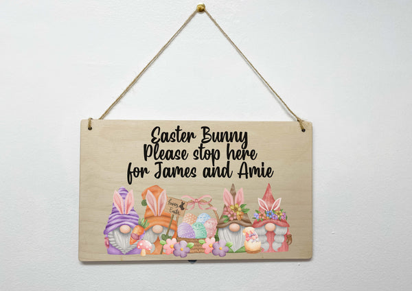 Easter sign Easter Gnomes Gonks