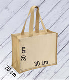 Tropical Cotton & Jute Tote Bag