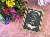 Pregnancy Journey & Reality Cards ® Chalkboard Floral