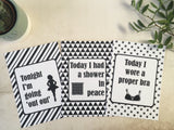 Mummy Journey Cards ® Monochrome