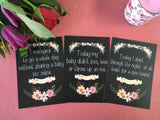 Mummy Journey Cards ® Chalkboard Floral