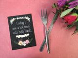 Mummy Journey Cards ® Chalkboard Floral