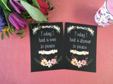 Mummy Journey Cards ® Chalkboard Floral