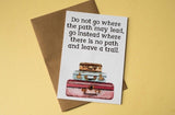 A6 postcard print - Make your own path