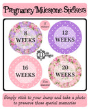 Pregnancy Journey Stickers - Bright Floral