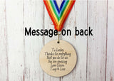 World's Best Childminder printed wooden medal