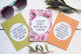 Bright Floral Mummy Journey Cards ®