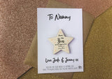 Nannies are like Stars magnet card