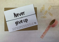 Wish bracelet - Never give up