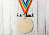 World's Best Teaching Assistant printed wooden medal