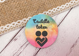 Cuddle Token - Rainbow hug design