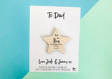 Dads are like Stars magnet card