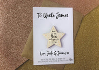 Uncles are like Stars magnet card