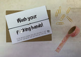 Sweary Wish bracelet - Wash your f*cking hands